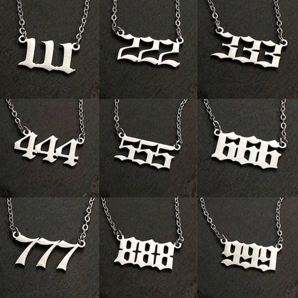 Angel Number Pendant Necklace - Picture 1 of 11